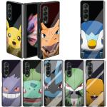 Schwarze Pokemon Samsung Galaxy Z Fold 3 Hüllen Art: Bumper Cases mit Bildern aus Stoff stoßfest 