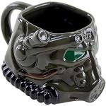 Schwarze Close Up Fallout Kaffeetassen aus Keramik 