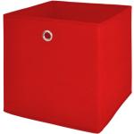 Rote Fun-Möbel Fotoboxen aus Polypropylen 3-teilig 