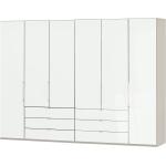 Weiße Möbel Kraft 6-türige Kleiderschränke Breite 250-300cm, Höhe 200-250cm, Tiefe 50-100cm 