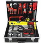 FAMEX Werkzeugkoffer mit Werkzeug Set Steckschlüsselsatz Werkzeugkasten Koffer 