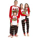 Der Grinch Pyjamas lang mit Weihnachts-Motiv für Damen Größe XL Weihnachten 