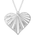 Silberne Familienketten personalisiert für Damen 