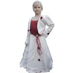 Weiße Elegante Kinderfestkleider mit Reißverschluss aus Polyester für Mädchen Größe 98 