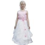 Weiße Elegante Kinderfestkleider mit Reißverschluss aus Polyester für Mädchen Größe 92 