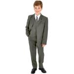 Graue Unifarbene Elegante Kinderanzüge & festliche Hosenanzüge für Kinder aus Polyester Handwäsche Größe 122 