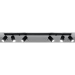 Schwarze famlights Deckenstrahler & LED Deckenstrahler aus Stahl GU10 