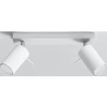 Weiße famlights Deckenstrahler & LED Deckenstrahler aus Stahl GU10 