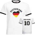 Weiße Motiv Deutschland Deutschland T-Shirts Größe S zum Valentinstag 