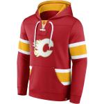 Fanatics - NHL Calgary Flames Iconic Exclusive Pullover Hoodie : Rot M Farbe: Rot Größe: M