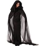 Schwarze Gespenster-Kostüme für Damen 
