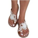 Silberne Elegante Römersandalen & Gladiator Sandalen mit Riemchen in Komfortweite rutschfest für Damen für den für den Sommer 
