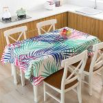 Cremefarbene Tropische Runde eckige Tischdecken 160 cm mit Flamingo-Motiv schnelltrocknend 