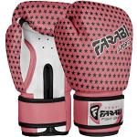 Farabi Sports 4 oz Pink Star Boxhandschuhe Kinder Box Handschuhe MMA Muay Thai Kickboxen Sparring Boxsack Training Kinder Boxhandschuhe 4-9 Jahre