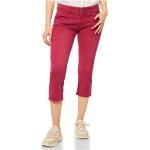 Rote Casual Street One Crissi Slim Fit Jeans mit Reißverschluss aus Baumwolle für Damen Größe L für den für den Sommer 