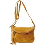 fashion-formel damen Tasche,Leder- Messenger- / Umhängetasche Tasche aus echt.Velour-/ Wildleder, Minibag Italy