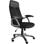 Schwarze Moderne Links Bürostühle & Schreibtischstühle Breite 100-150cm, Höhe 100-150cm, Tiefe 50-100cm 