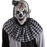 Schwarze Clown-Masken & Harlekin-Masken aus Latex für Herren 