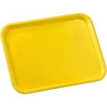 Gelbe ETERNASOLID Tabletts aus Kunststoff lebensmittelecht 