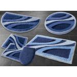 Blaue Grund Badgarnitur Sets aus Acryl maschinenwaschbar 