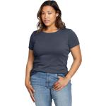 Blaue Kurzärmelige Eddie Bauer T-Shirts für Damen Größe XS 