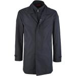 Blaue FAY Maxi Trenchcoats lang mit Reißverschluss aus Polyester für Herren Größe XXL für den für den Winter 