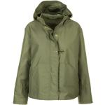 Grüne Wasserdichte FAY Mini Kurzjacken & Cropped-Jackets mit Reißverschluss aus Popeline mit Kapuze für Damen Größe M 