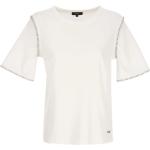 Reduzierte Weiße Kurzärmelige FAY T-Shirts aus Jersey für Damen Größe L 