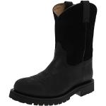 Schwarze FB Fashion Boots Westernreitstiefel aus Leder für Damen Größe 40 