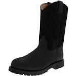 Schwarze FB Fashion Boots Westernreitstiefel aus Leder für Herren Größe 44 