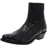 Graue FB Fashion Boots Spitze Cowboy-Boots & Cowboystiefeletten mit Reißverschluss in Normalweite aus Leder für Herren Größe 48 mit Absatzhöhe 3cm bis 5cm 