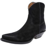 Schwarze FB Fashion Boots Spitze Cowboy-Boots & Cowboystiefeletten mit Reißverschluss in Normalweite aus Leder für Herren Größe 39 mit Absatzhöhe 3cm bis 5cm 