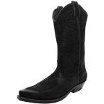 Schwarze FB Fashion Boots Herrencowboystiefel & Herrenwesternstiefel aus Leder Größe 47 