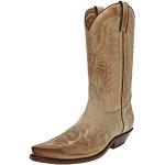 FB Fashion Boots Unisex Cowboy Stiefel Carlos Cuero Beige Westernstiefel Lederstiefel Braun 42 EU