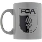 Dunkelgraue FC Augsburg Kaffeebecher aus Keramik 