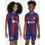 FC Barcelona 2023/24 Stadium Home Nike Dri-FIT Fußballtrikot für ältere Kinder - Blau