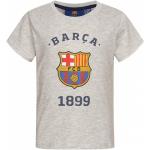 Graue Kurzärmelige FC Barcelona Kinder T-Shirts aus Baumwolle für Babys Größe 74 