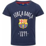 Blaue FC Barcelona Kinder T-Shirts aus Baumwolle für Babys Größe 68 