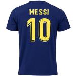 FC Barcelona Morefootballs - Offizielles Lionel Messi T-Shirt für Kinder - 2020/2021-164 - FCB Kurzarm Shirt mit Messi Nummer 10 - Fussbal Trikot
