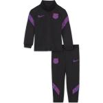 FC Barcelona Strike Nike Dri-FIT Strick-Fußball-Trainingsanzug für Babys/Kleinkinder - Schwarz