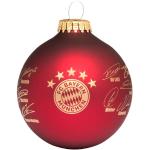 Rote FC Bayern Christbaumkugeln & Weihnachtsbaumkugeln 