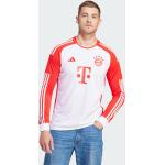 Rote Langärmelige adidas FC Bayern Herrenlongsleeves & Herrenlangarmshirts Größe S 