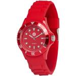 Rote 3 Bar wasserdichte FC Bayern Kunststoffarmbanduhren mit Kunststoff-Uhrenglas für Kinder zum Schwimmen 