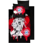 Bunte FC Bayern Bettwäsche Sets & Bettwäsche Garnituren mit Reißverschluss aus Renforcé 135x200 2-teilig für den für den Herbst 