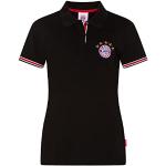 Schwarze FC Bayern Damenpoloshirts & Damenpolohemden aus Baumwolle Größe S 