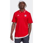 Rote adidas FC Bayern Herrenpoloshirts & Herrenpolohemden aus Baumwolle Größe S für den für den Frühling 