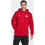 Rote adidas Essentials FC Bayern Herrenhoodies & Herrenkapuzenpullover Größe XL für den für den Herbst 