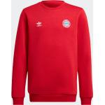 Rote adidas Essentials FC Bayern Kindersweatshirts aus Fleece Größe 164 