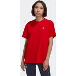 Reduzierte Rote adidas Graphic FC Bayern T-Shirts für Damen Größe S 