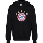 Schwarze FC Bayern Herrenhoodies & Herrenkapuzenpullover aus Baumwolle mit Kapuze Größe S 